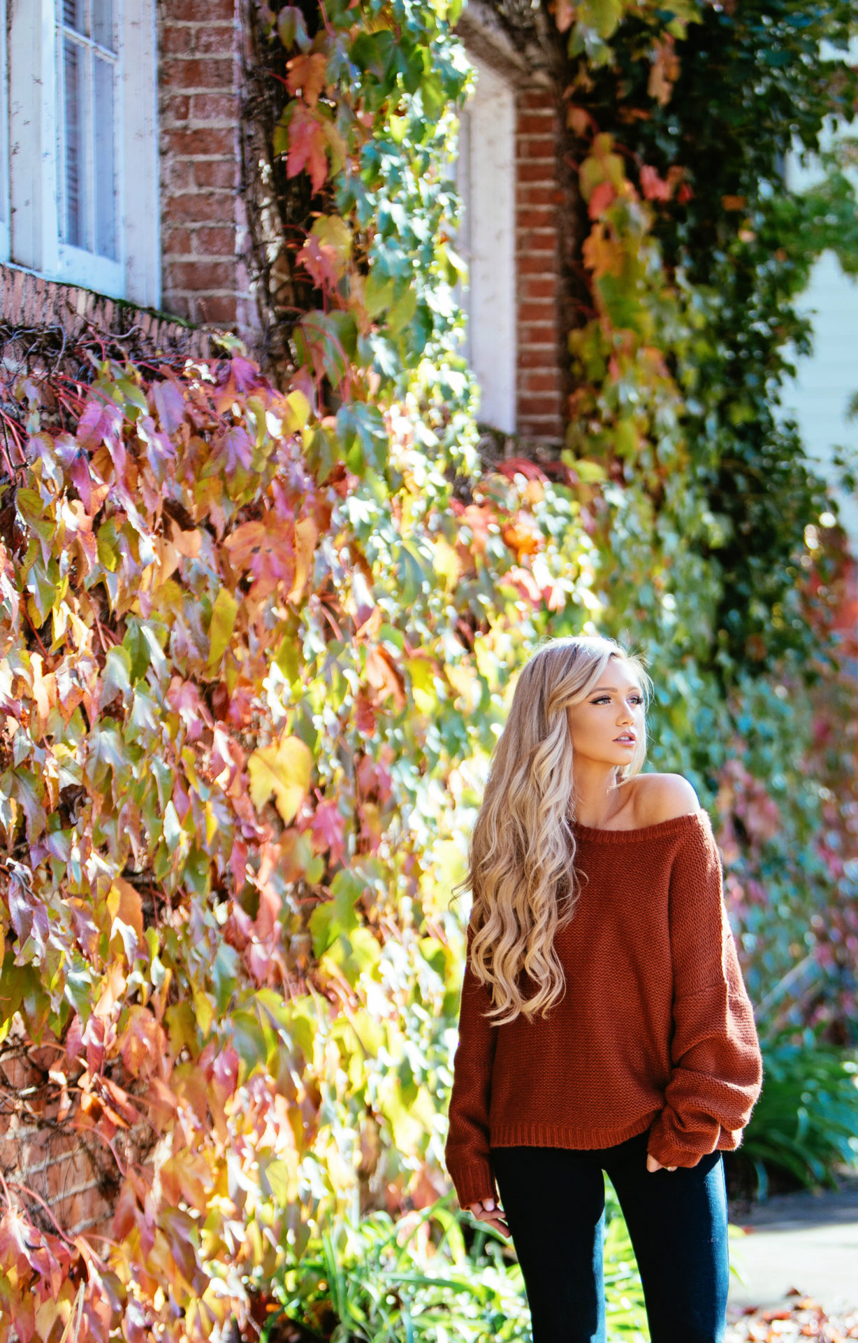 Burnt Orange & Louis Vuitton - BLONDIE IN THE CITY